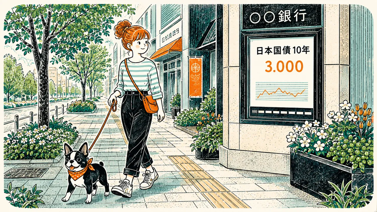 長期金利が3%を超えた。30年ぶりで、わたしが4歳のとき以来。前の日に「2.9%台」と書いたばかりだった